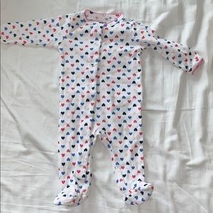 Carter’s heart footie